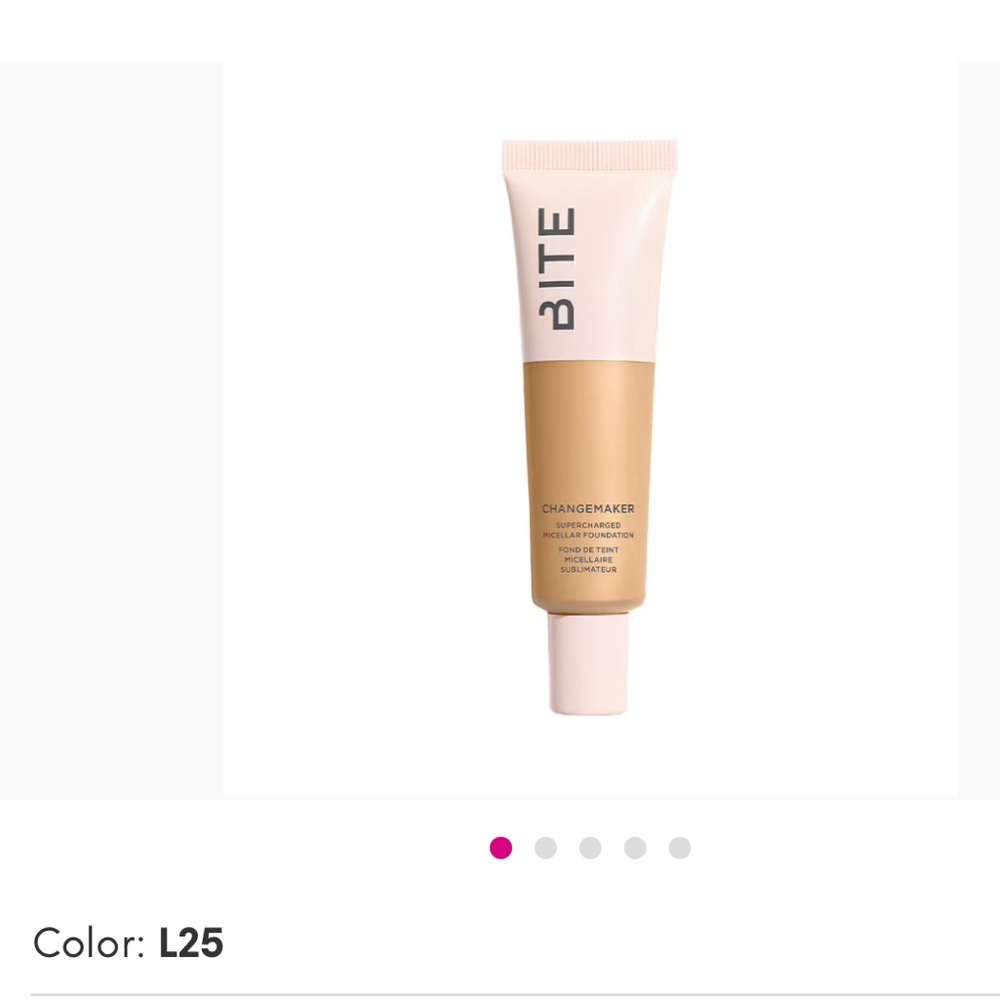 Bite Beauty Changemaker Supercharged Micellar Foundation 1oz Shade L25 New!.
